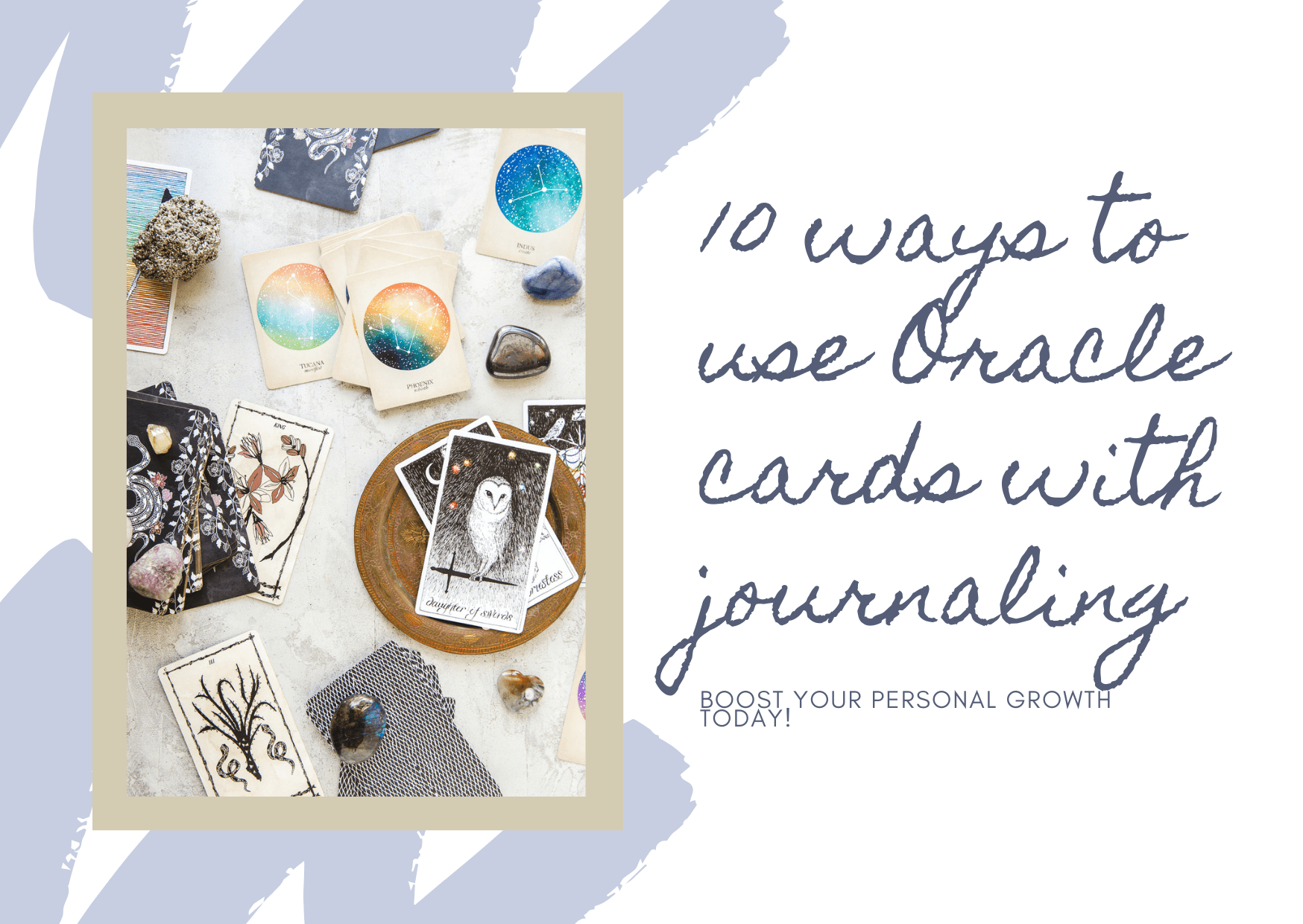 oracle cards in journaling